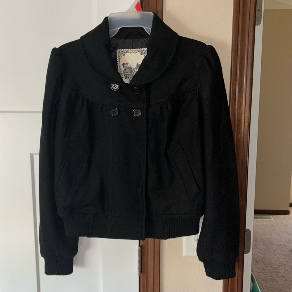 Forever Audrey Cropped Pea Coat